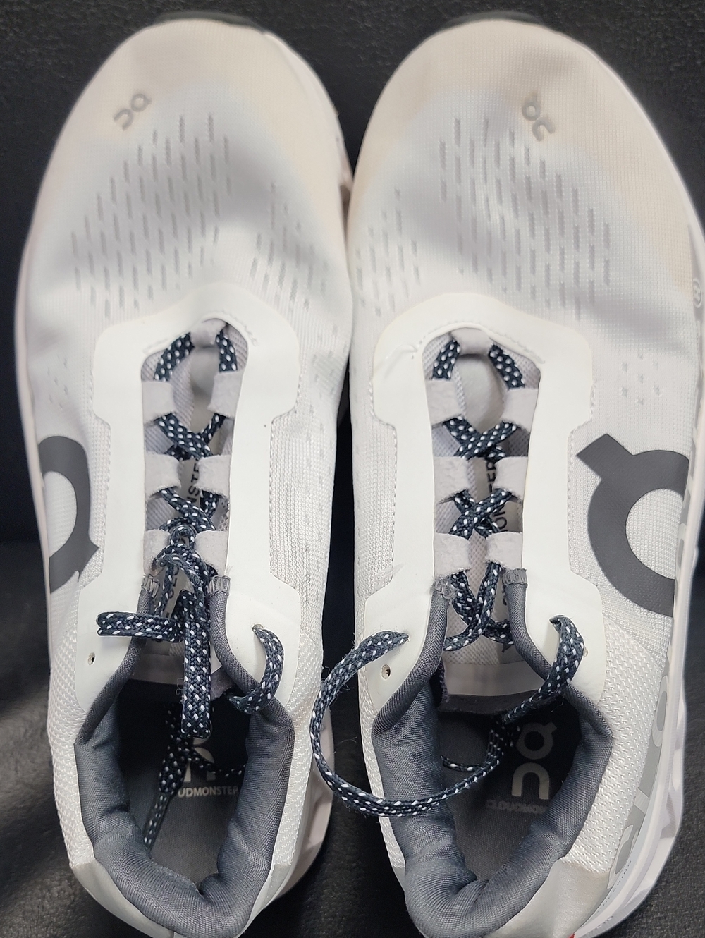 On Running Kids White and Gray Lace-Up Sneakers